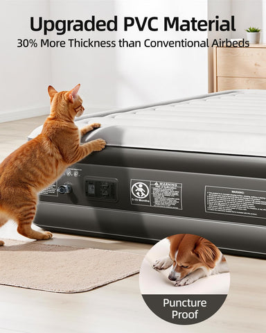 Waterproof flocked top on CHILLSUN mattress keeps surface dry