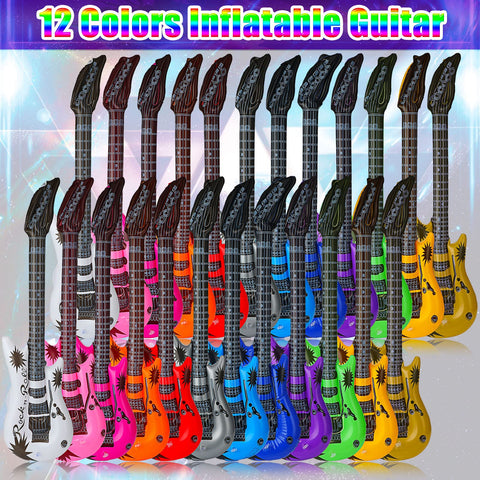 Chitidr inflatable guitar red creates bold focal points for stage looks