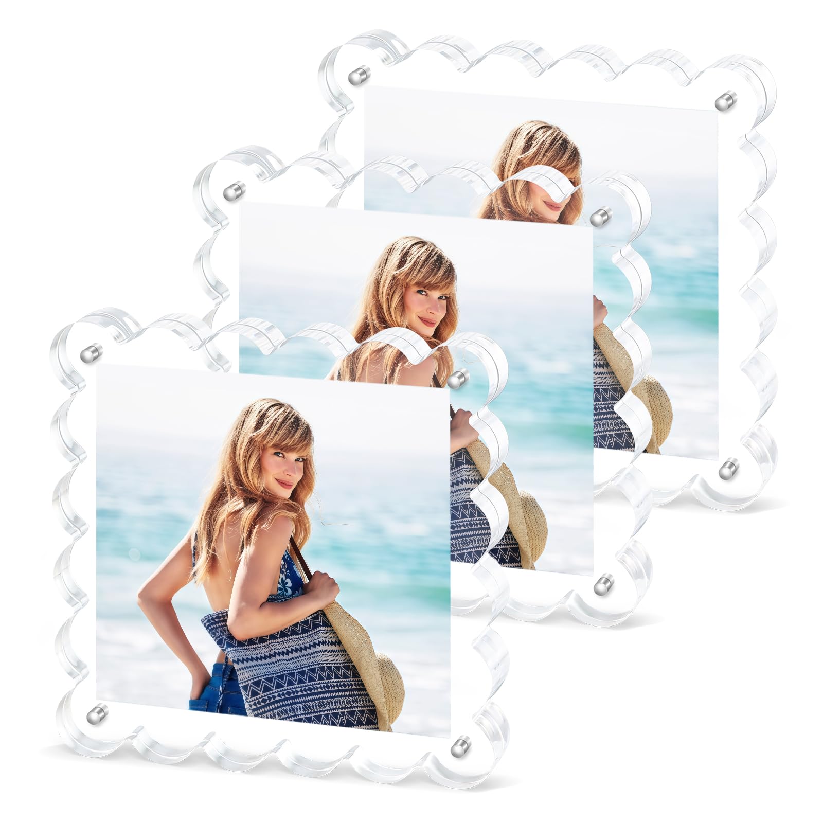 Chivalral 3Pack clear frame gift-ready presentation ideal for weddings