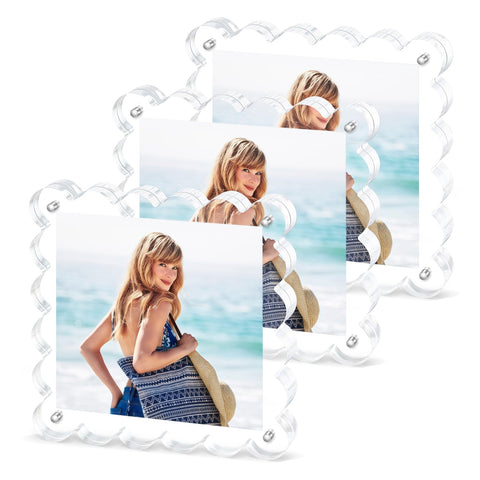 Chivalral 3Pack clear frame gift-ready presentation ideal for weddings
