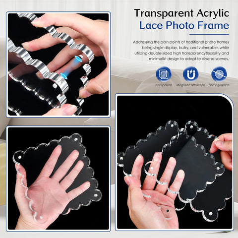 Chivalral 3Pack clear frame uv-block acrylic detail ensures lasting brightness