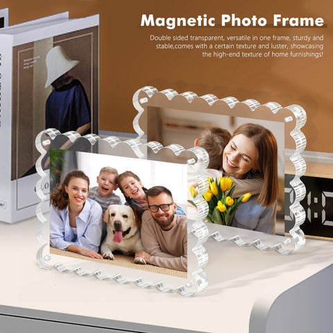 Chivalral frame side angle highlights scalloped edge and slim profile