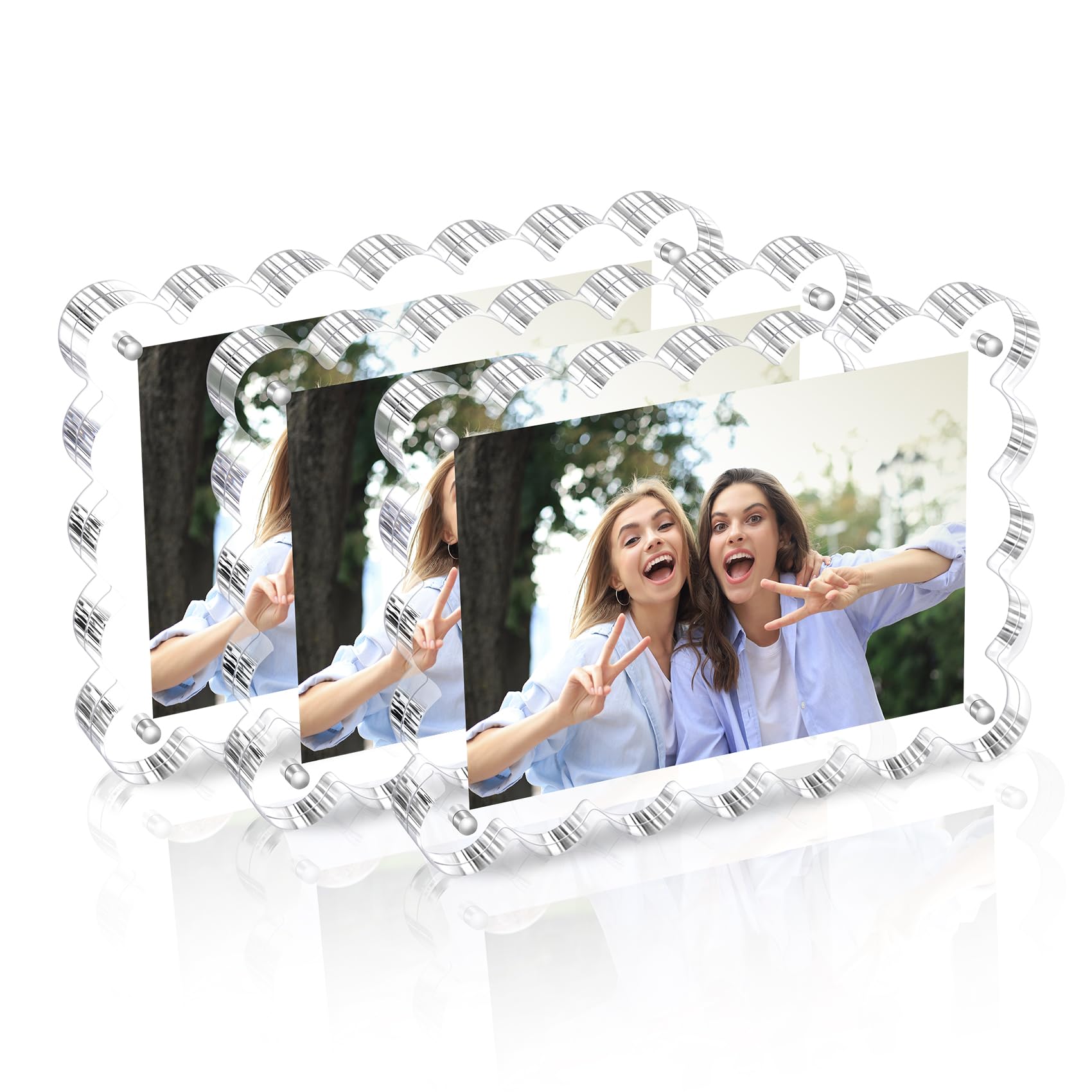 Chivalral family photos framed for desk or wall displays.