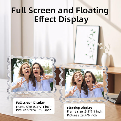 Chivalral magnetic assembly demonstrates tool-free setup for quick photo updates.