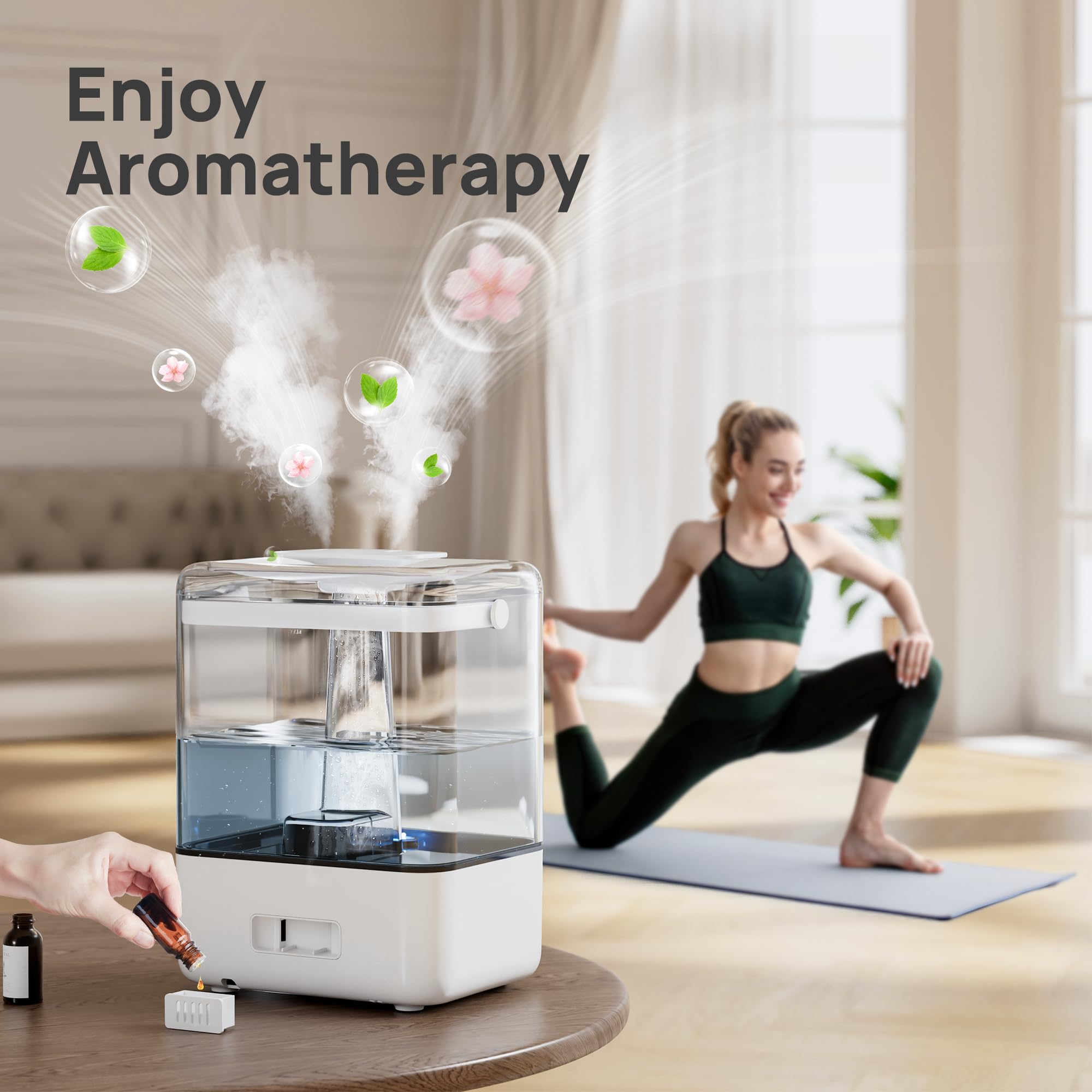 Cleaning brush included with CHIVALZ humidifier for easy maintenance