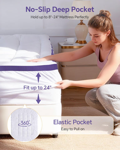 ChiXpace breathable cooling fabric enhances airflow for restful sleep.