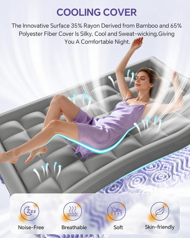 ChiXpace secure fit skirt prevents shifting for consistent alignment all night long.