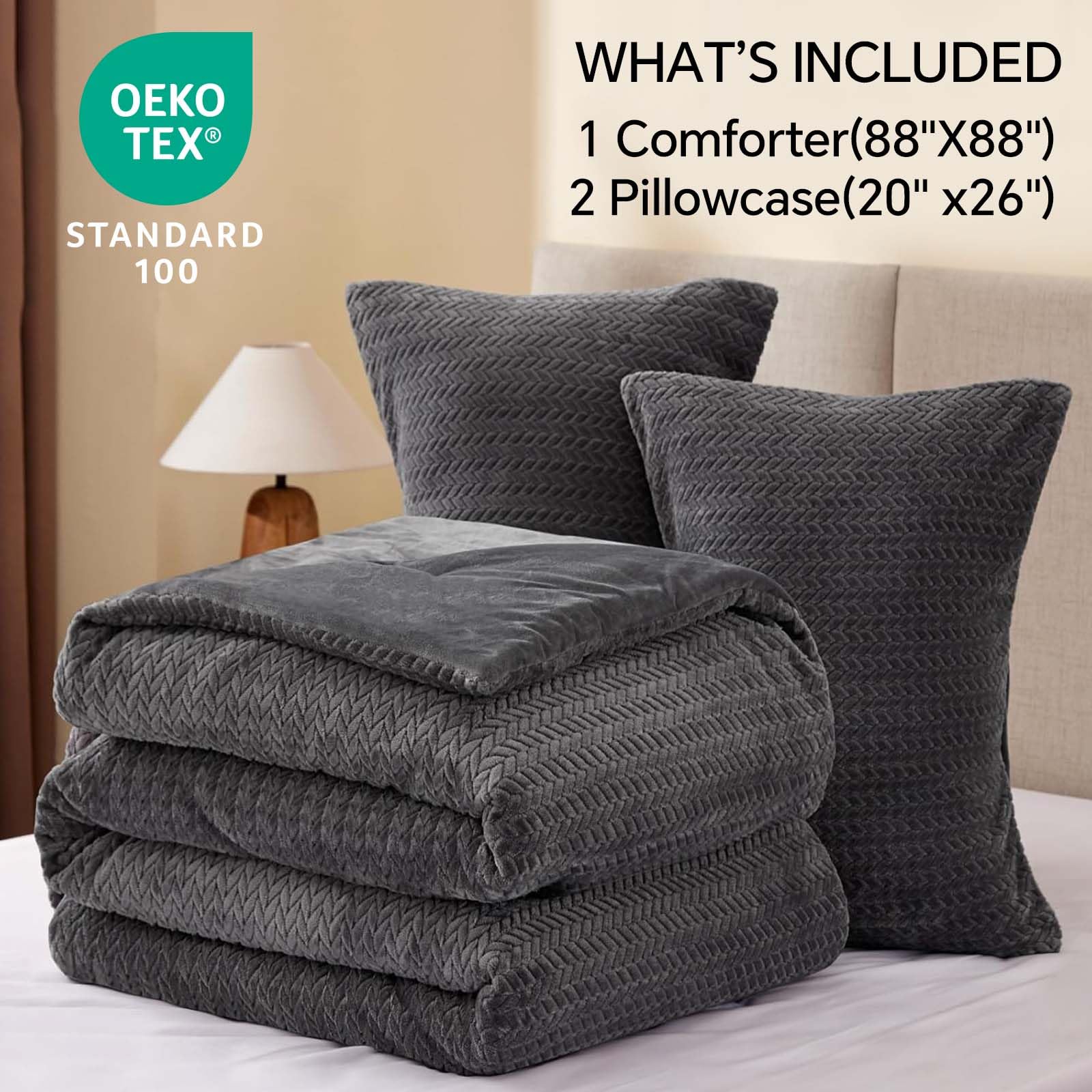ChiXpace winter ultra-soft fuzzy bedding enhances night warmth and comfort.