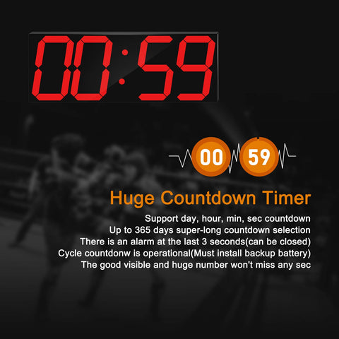 CHKOSDA frameless ultra-thin digital clock for wall mounting or tabletop use.