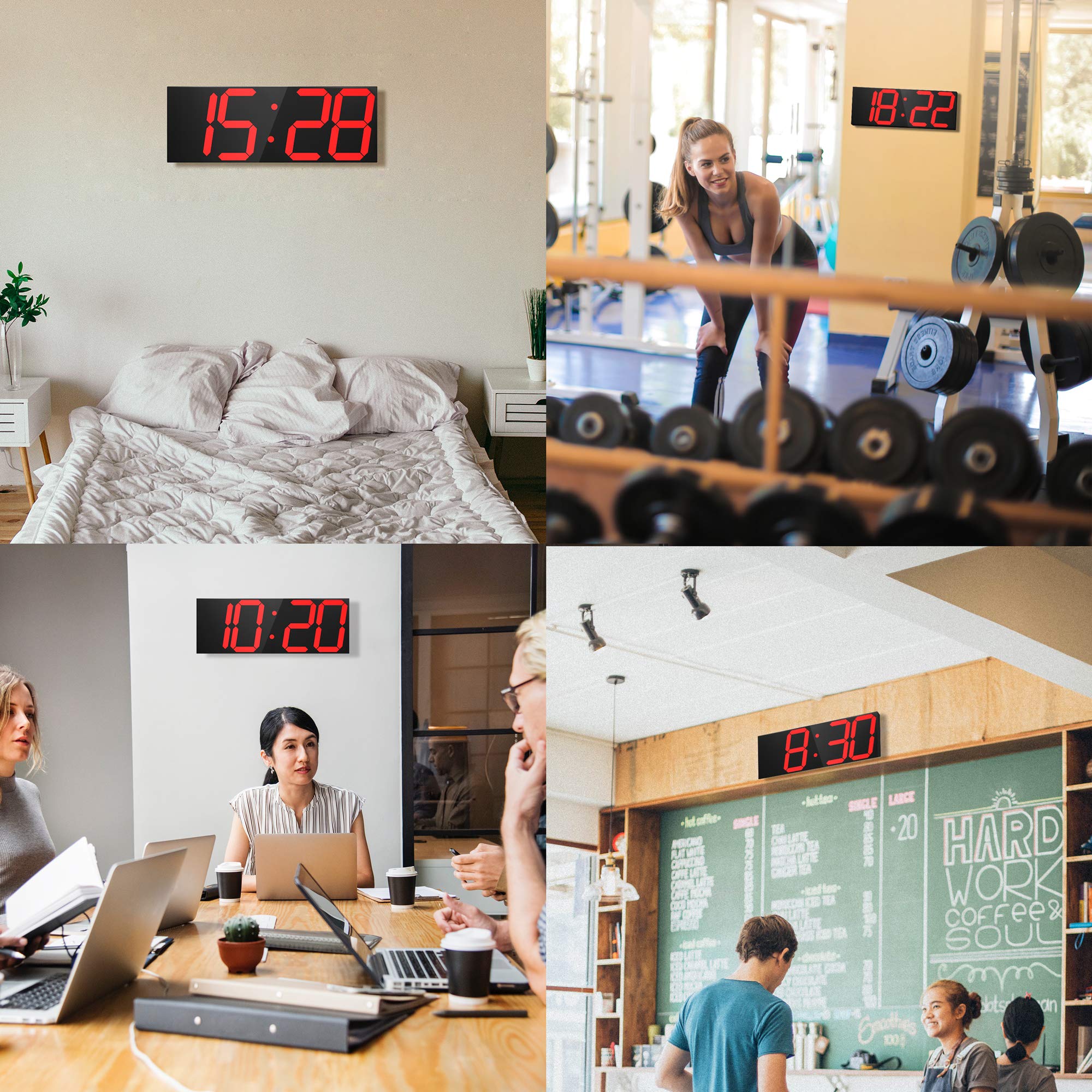 CHKOSDA big countdown timer clock showing long-duration timing up to a year.