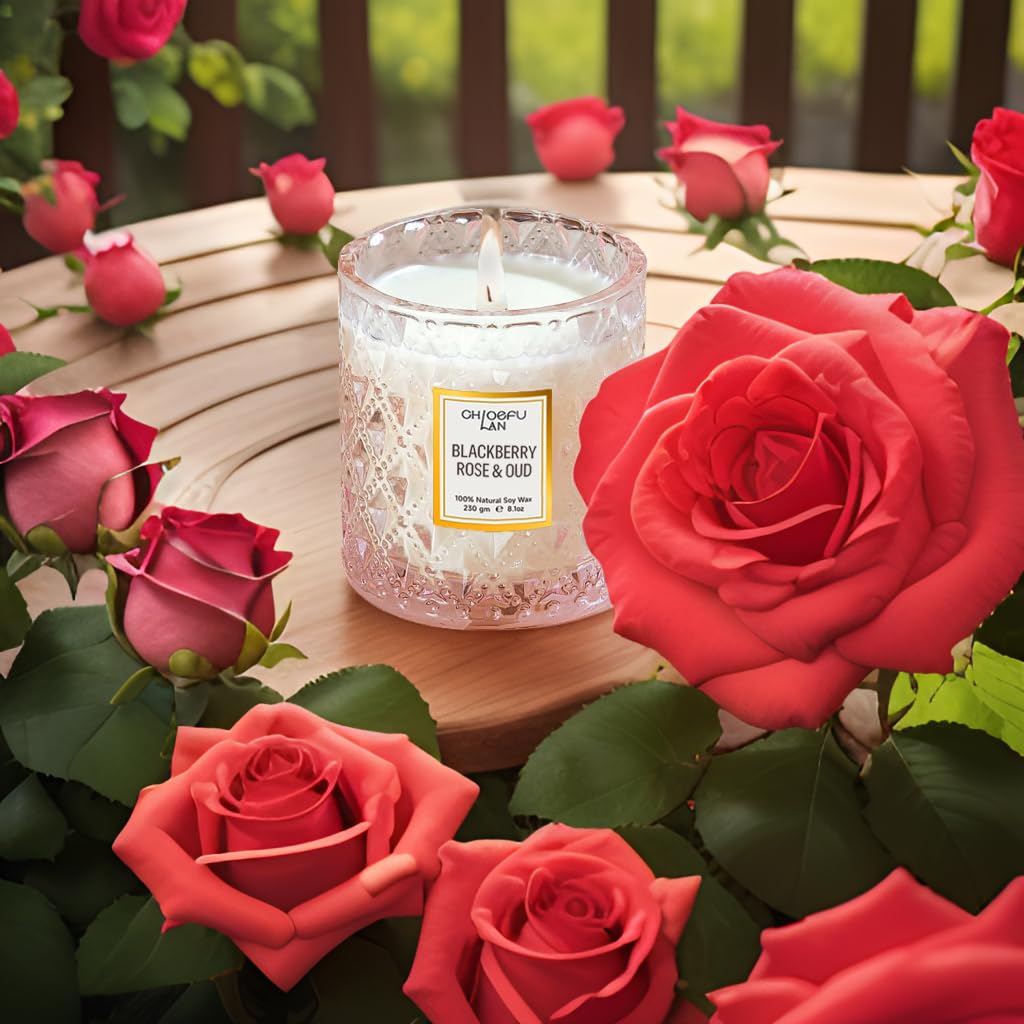 Chloefu LAN 8.1 oz candle packaging showcases premium quality.