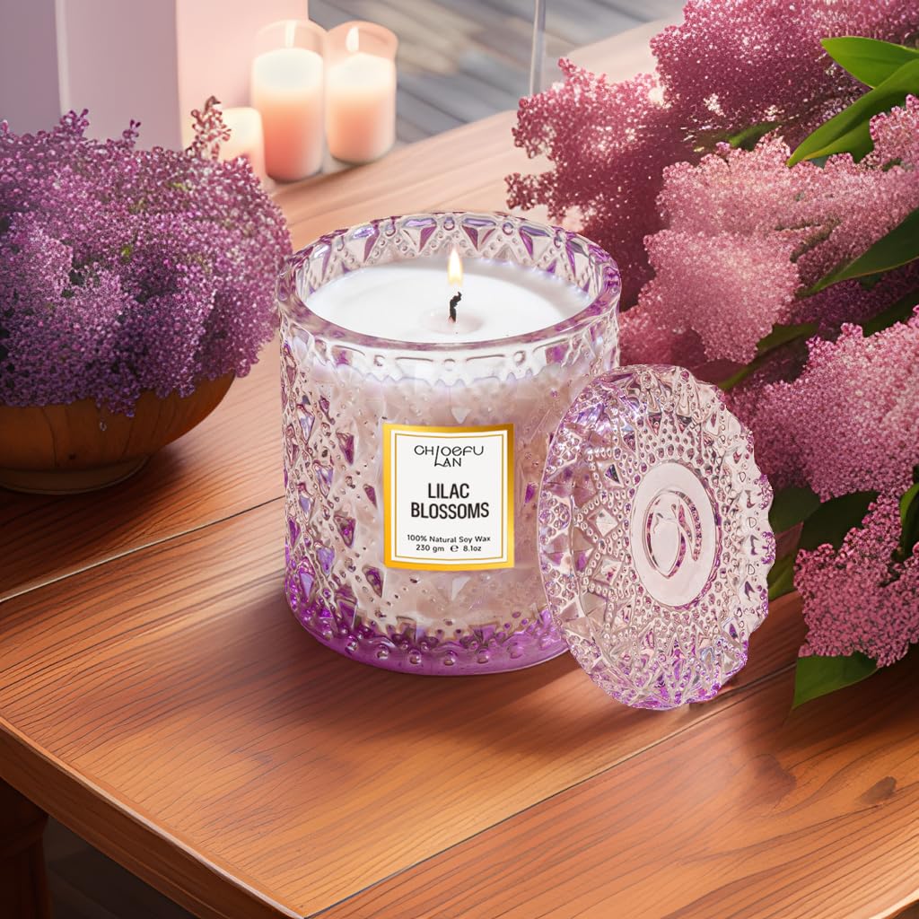 Chloefu LAN purple container decor adds elegance to any room.