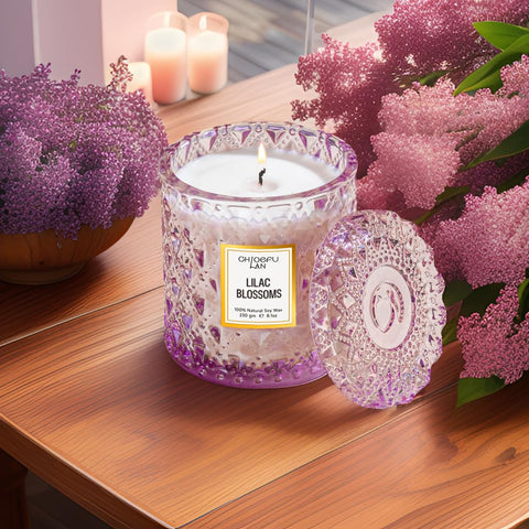 Chloefu LAN purple container decor adds elegance to any room.
