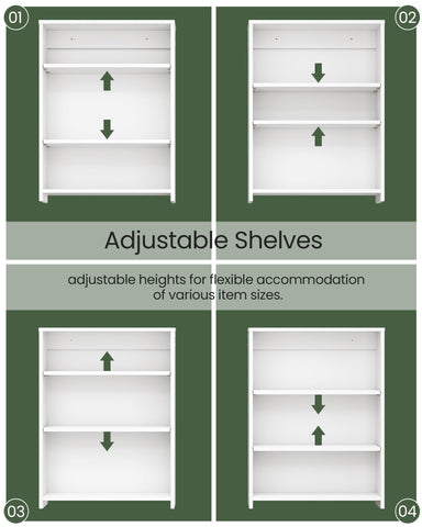 CHOEZON adjustable shelves create versatile storage for a range of bathroom products
