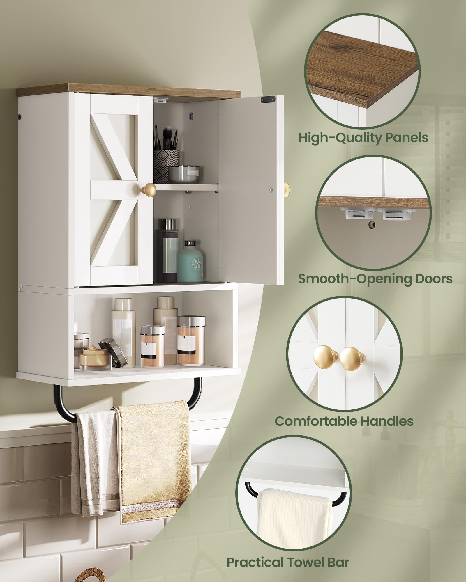 CHOEZON white and walnut finish complements diverse interiors.