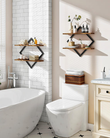 CHOEZON Diamond design shelves in kitchen, convenient storage