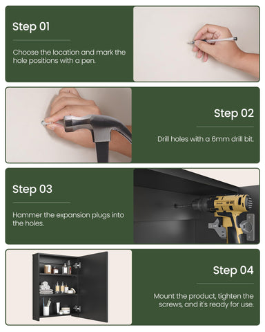 Illustrated manual and labeled parts simplify the setup process.