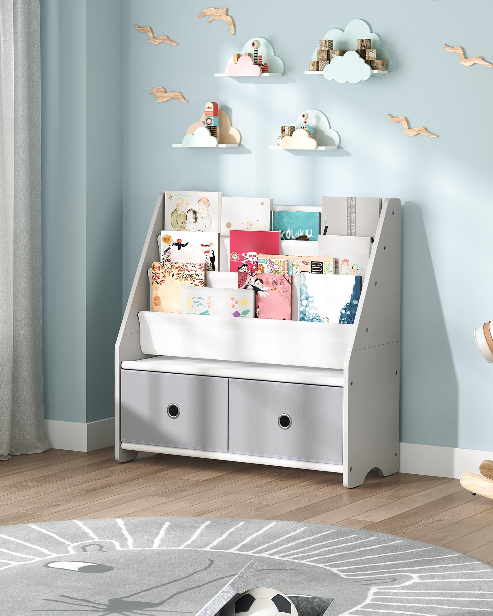 CHOEZON drawers show non-woven storage for toys and art supplies