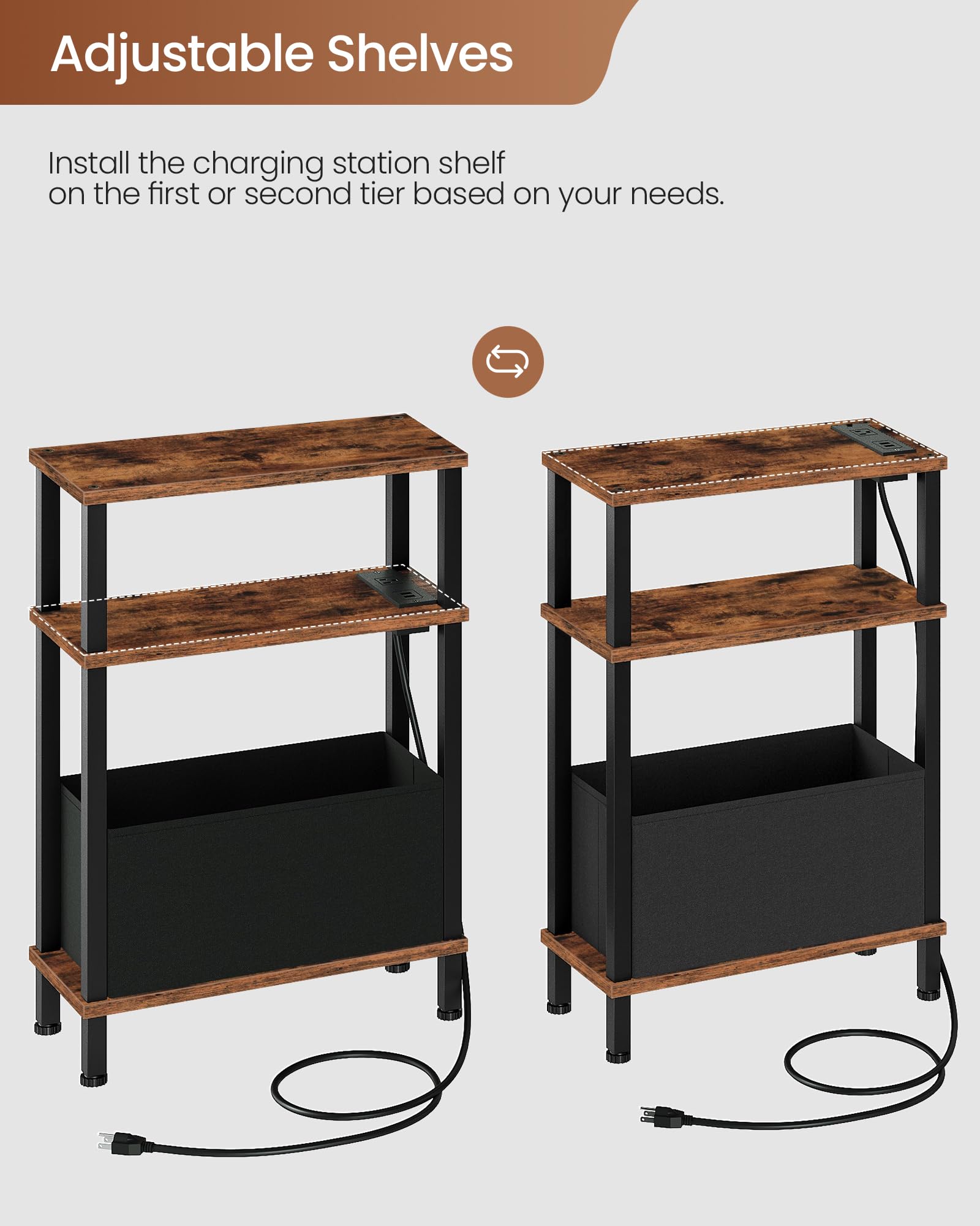 CHOEZON removable fabric pouch storage for private items.