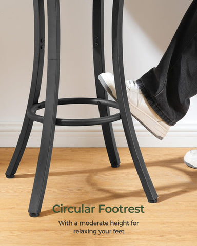 CHOEZON round bar table edges rounded for safe, comfortable use and footrest support
