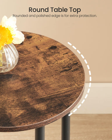 CHOEZON round side table easy tool-free assembly.