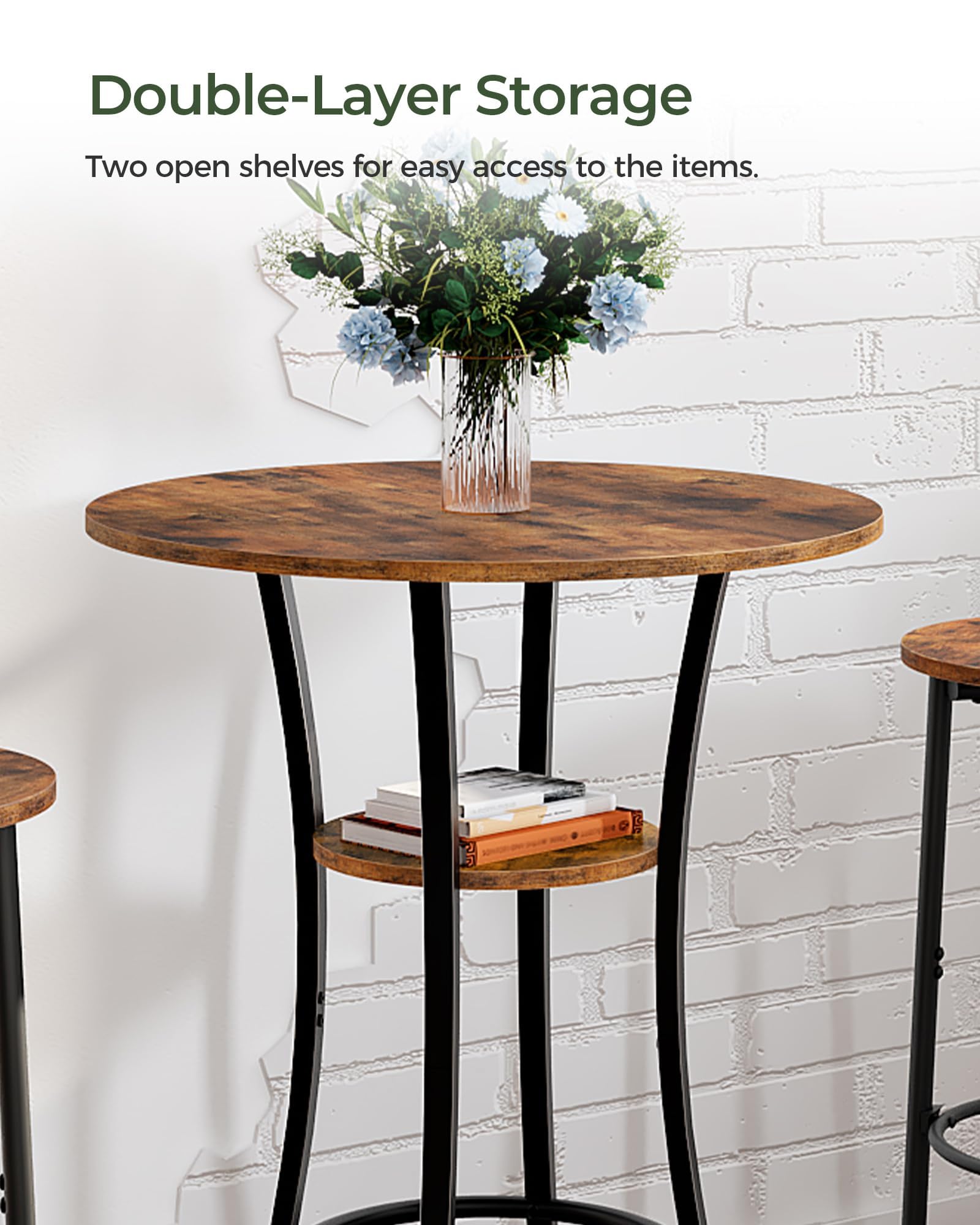 CHOEZON vintage brown panels with black frame suit living rooms or bars