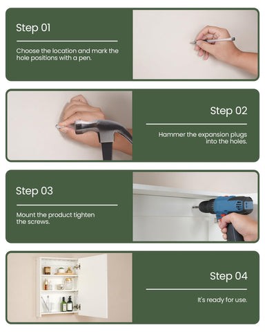 CHOEZON wall mounting kit supports sturdy installation on suitable wall types