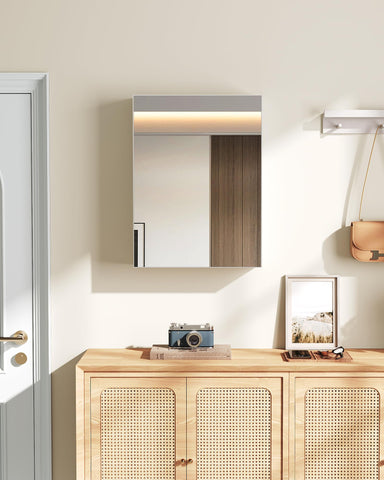 CHOEZON minimalist white particleboard finish adds clean, modern style to any bathroom