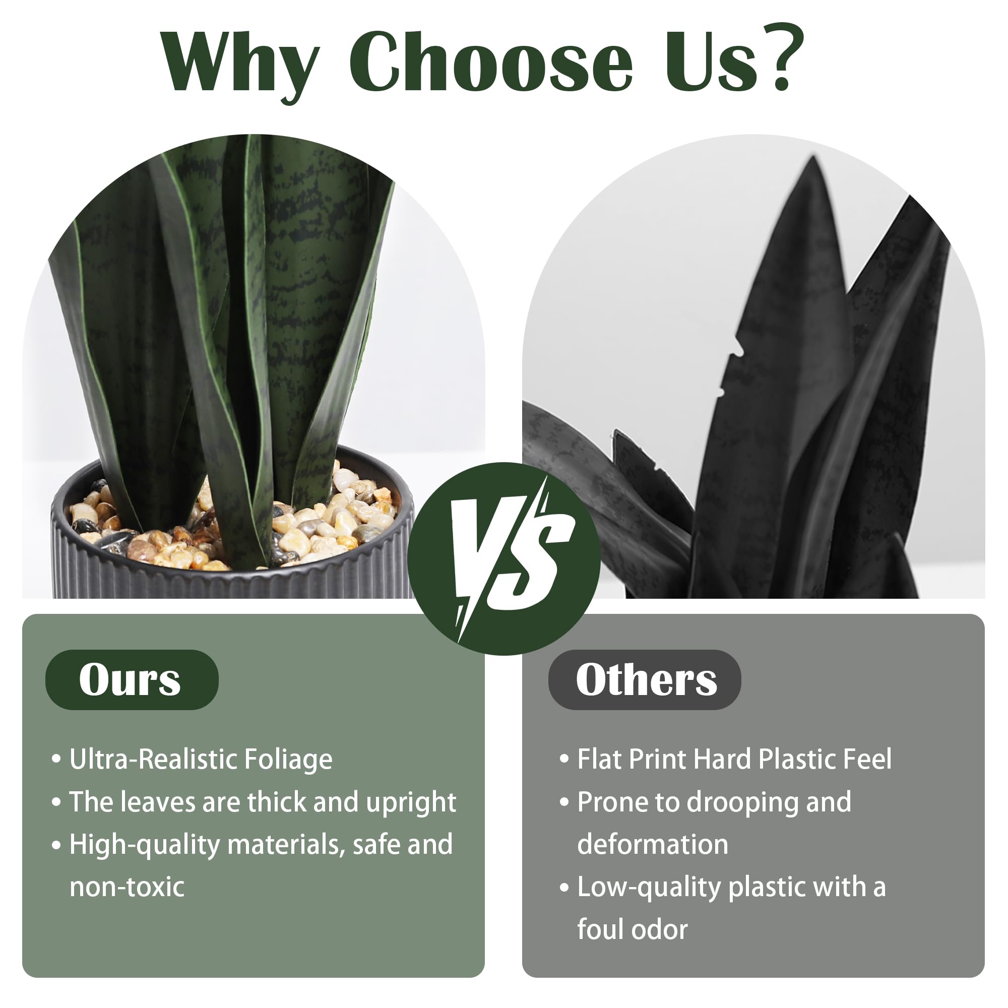 Chonsun faux plant for bathroom decor boosts ambience without care.