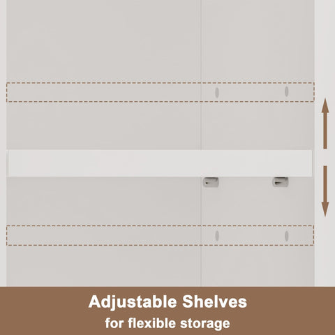 ChooChoo cabinet shelves adjust to fit toiletries or towels
