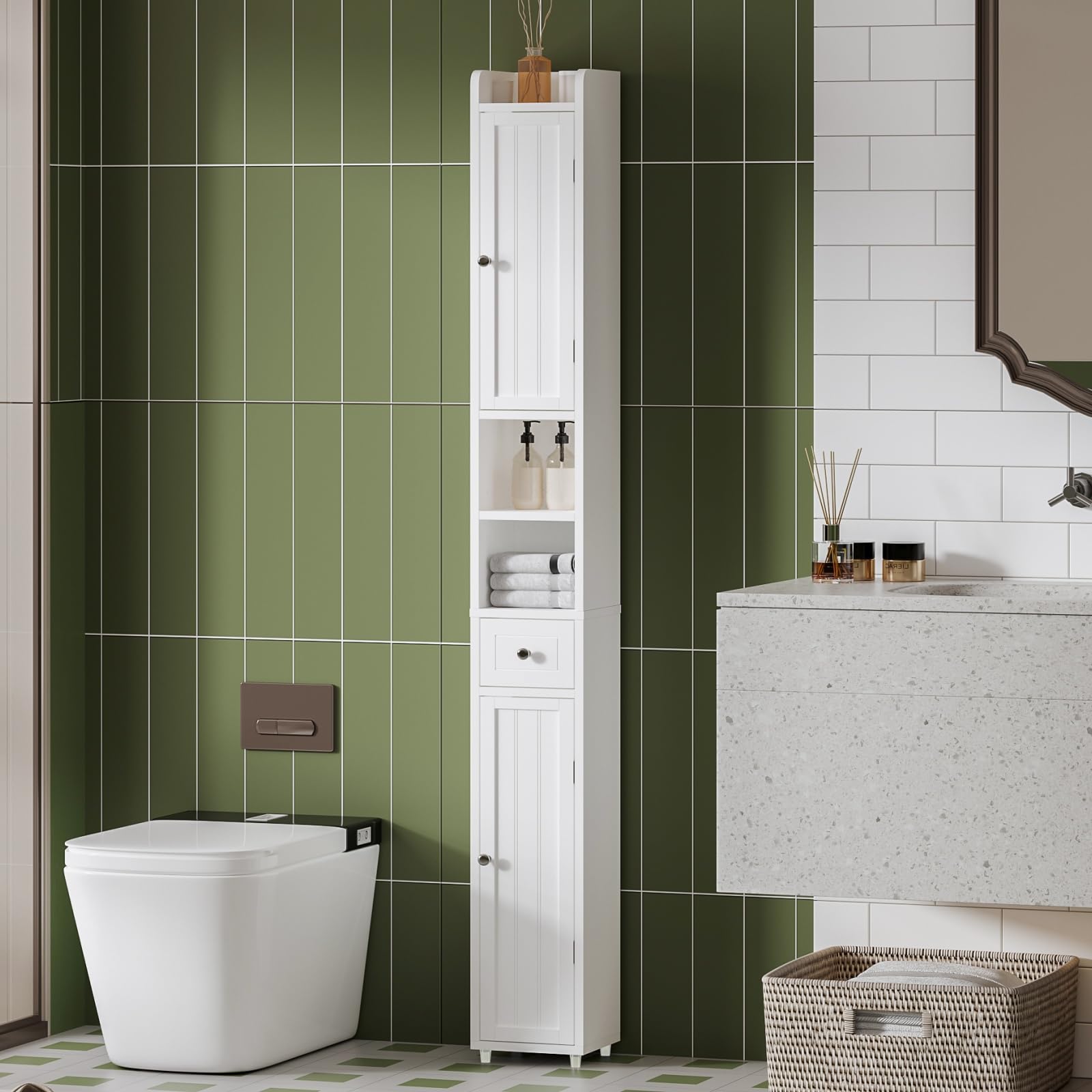 ChooChoo cabinet anti-tip kit and magnetic doors improve stability