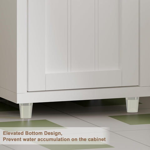 ChooChoo cabinet bottom-raised design resists moisture in humid spaces