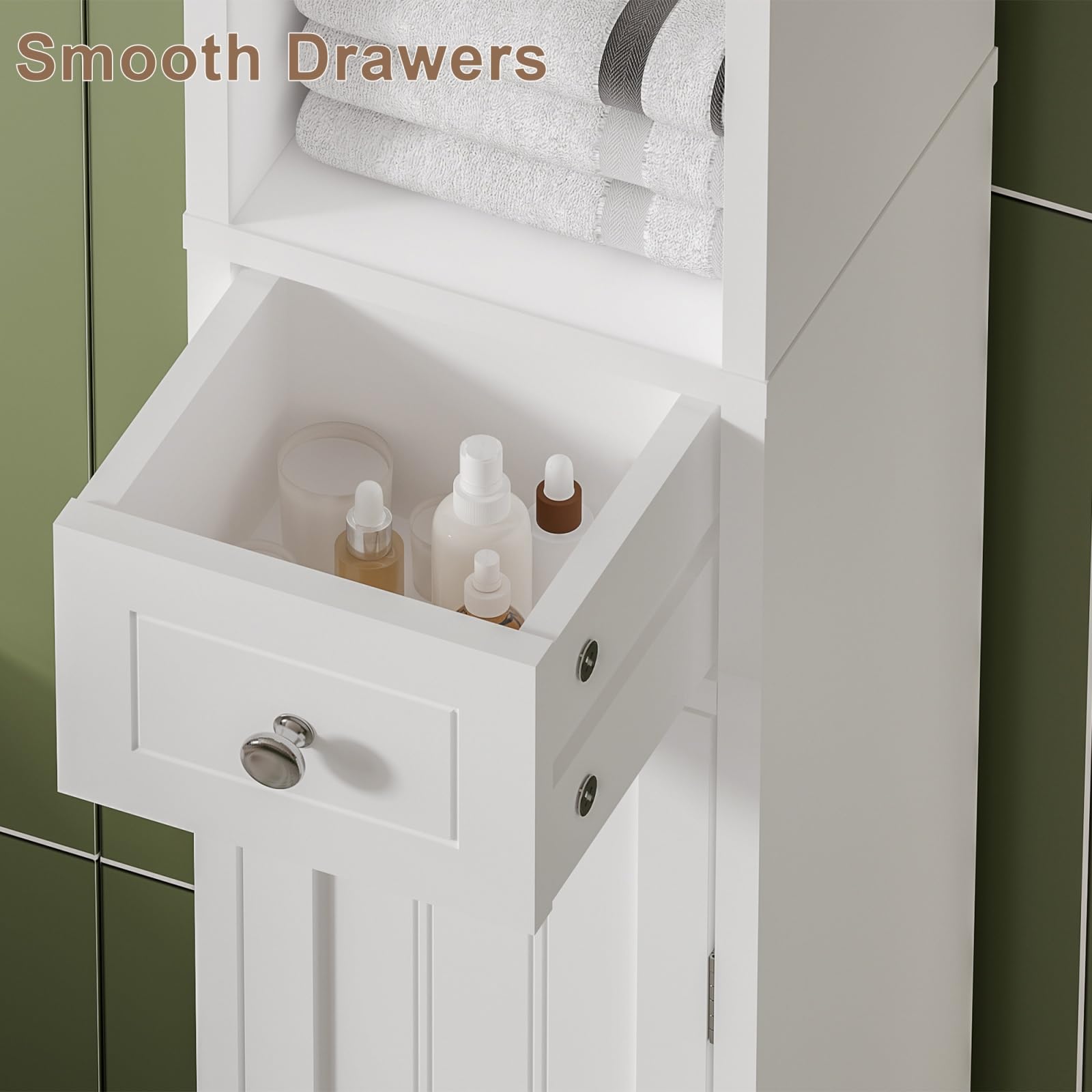 ChooChoo cabinet door detail reveals double-line carving for a modern look
