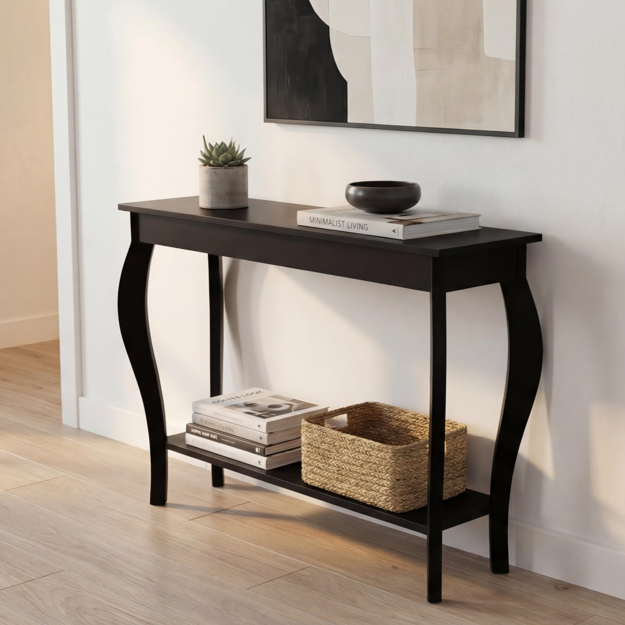 ChooChoo narrow console table in a living room scene used for decor and storage