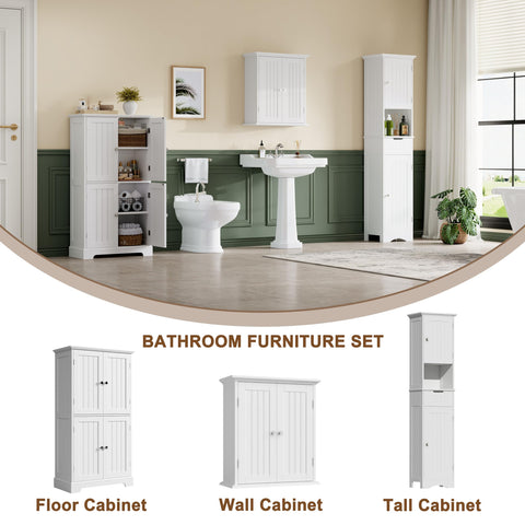 ChooChoo wall-mounted storage frees vanity space.