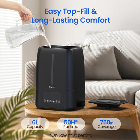 Chooone 6L tank humidifier highlights large capacity for extended use