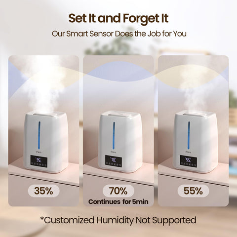 Chooone 6L top-fill humidifier night light provides soothing glow