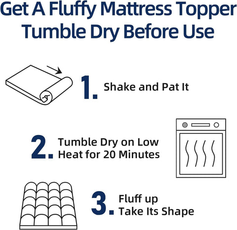 CHOPINMOON king topper fits mattresses between 8 and 21 inches deep