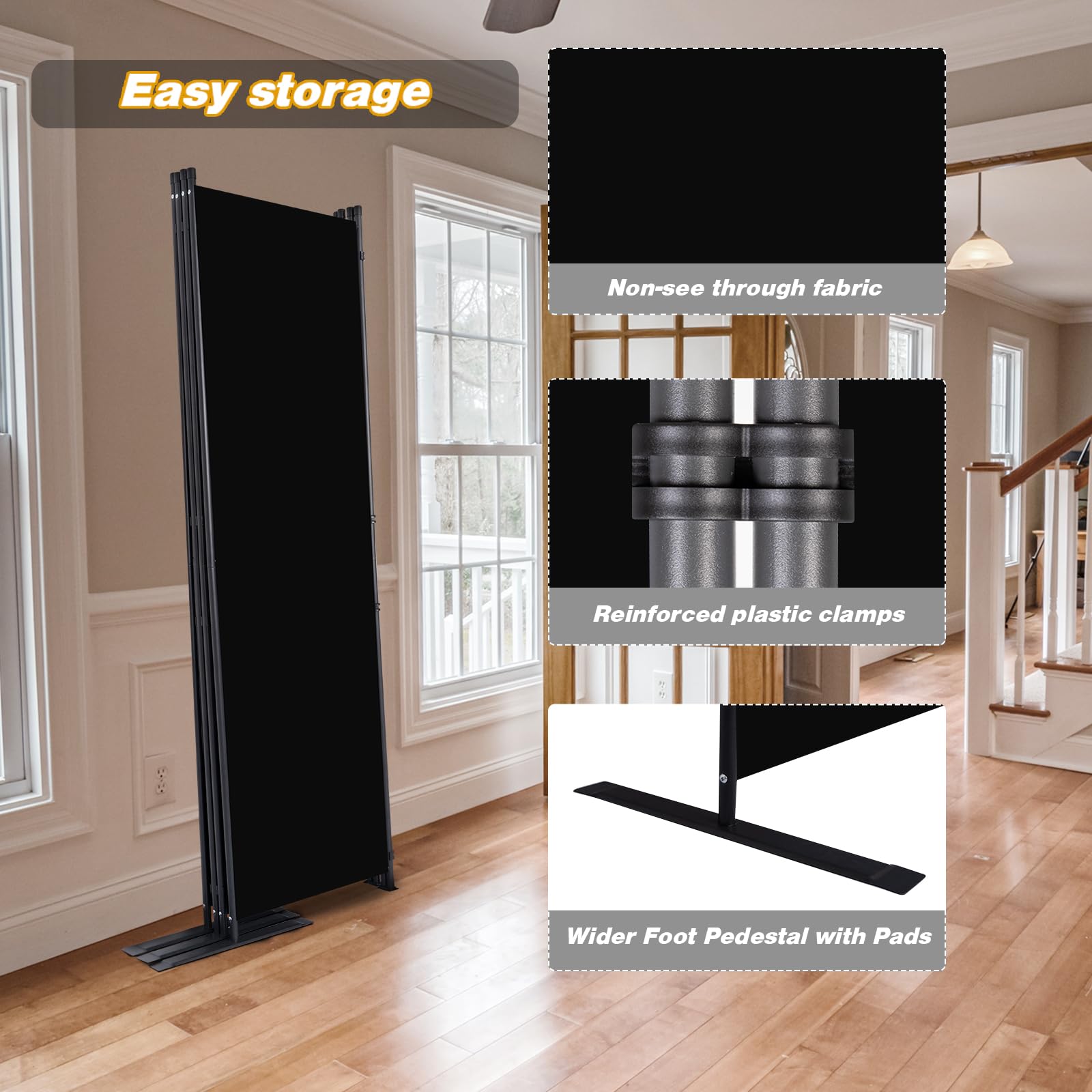 CHOSENM powder-coated iron frame provides durable support