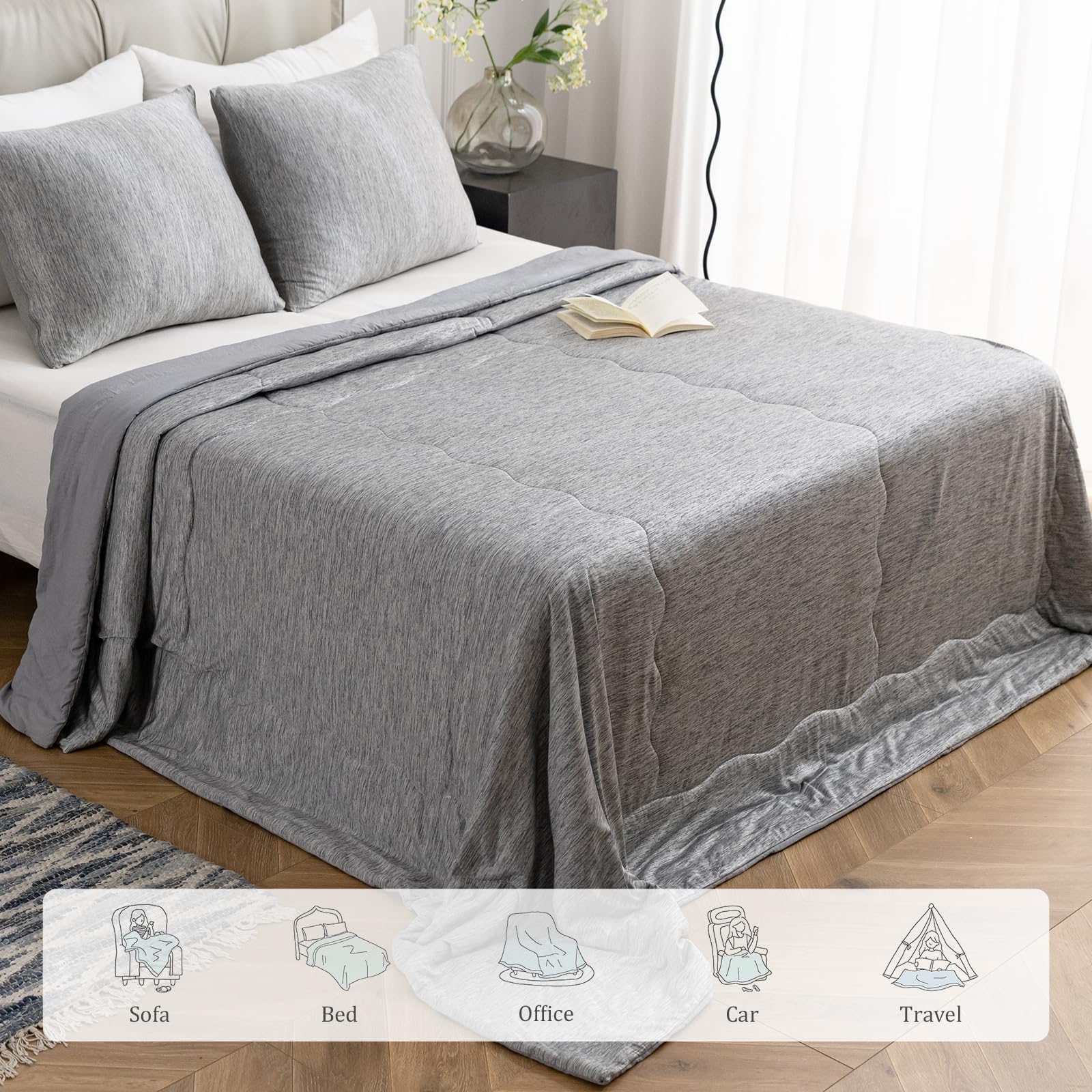 CHOSHOME machine washable blanket offers easy care