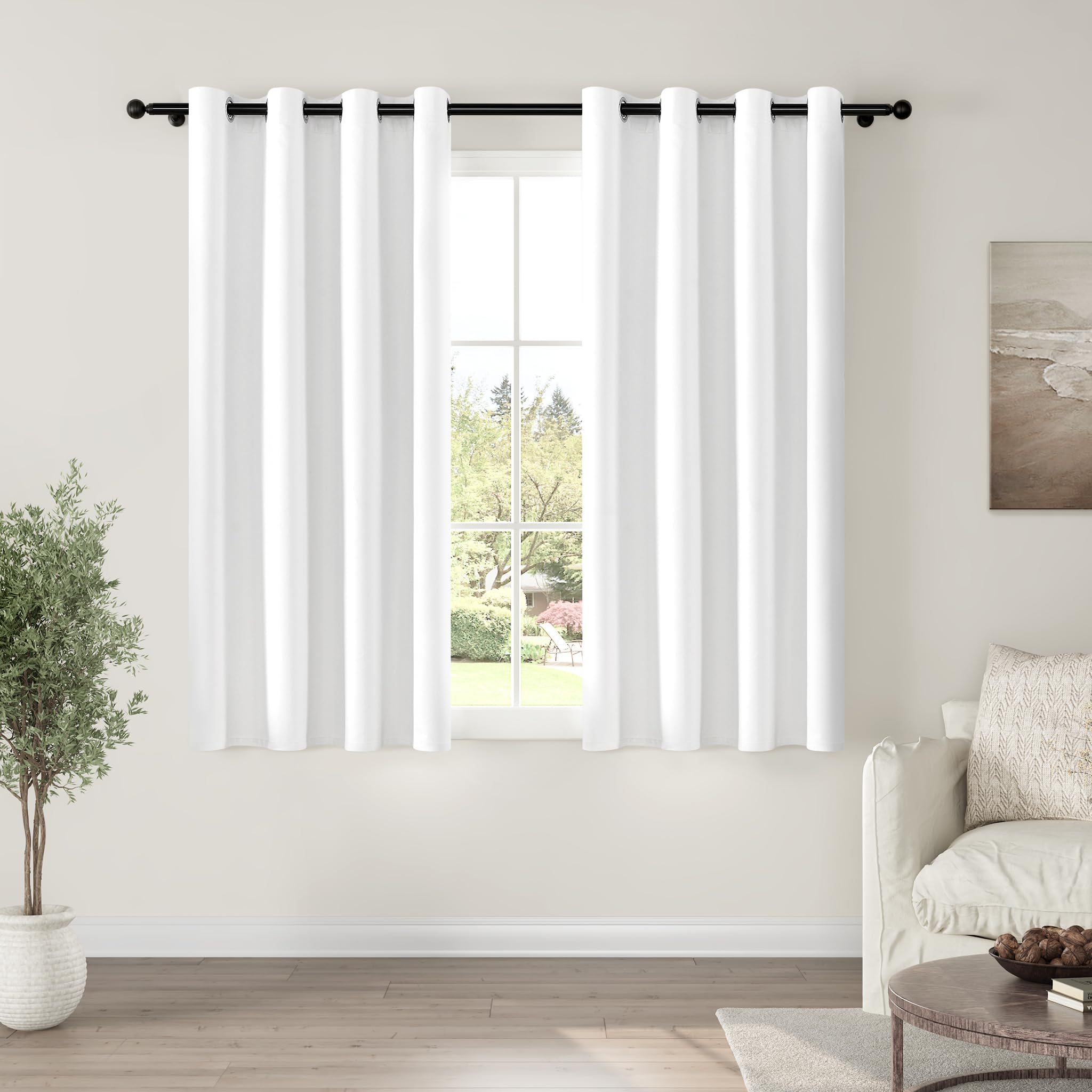 ChrisDowa 100% blackout curtain panel blocks daylight for deep rest