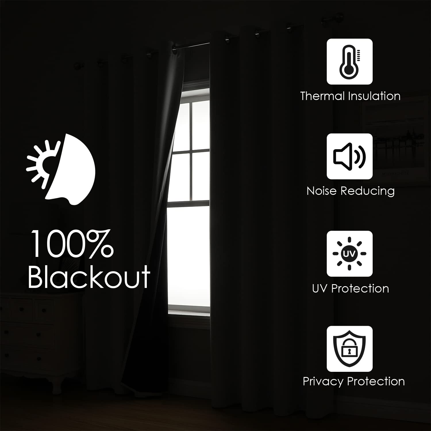 ChrisDowa black liner back panel demonstrates enhanced insulation and privacy