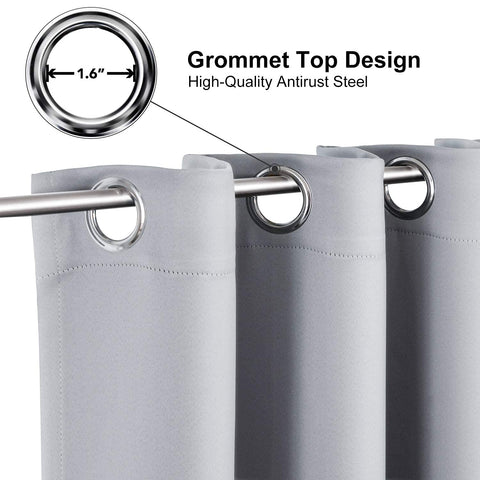 ChrisDowa blackout curtain fabric close-up highlights soft texture.