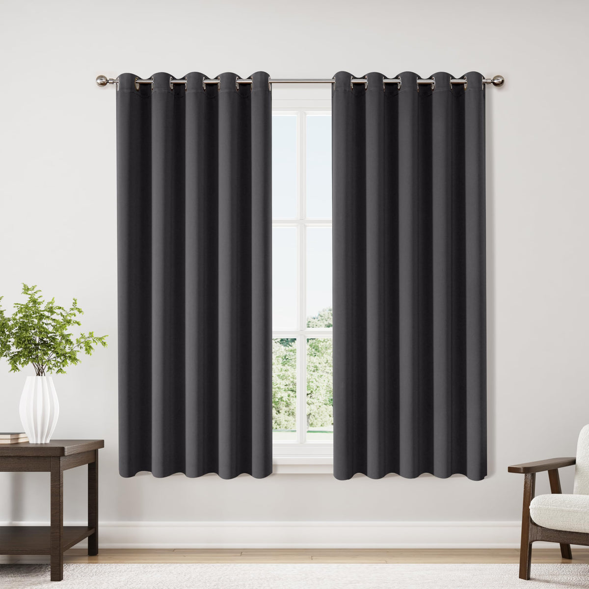 ChrisDowa blackout curtains panel setup for easy room darkening.
