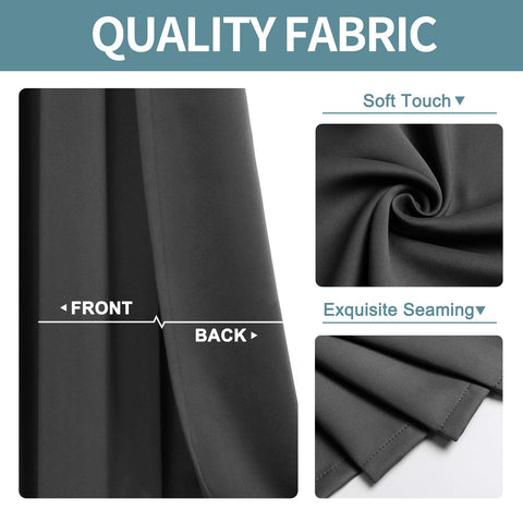 ChrisDowa blackout curtains demonstrate effective room darkening.