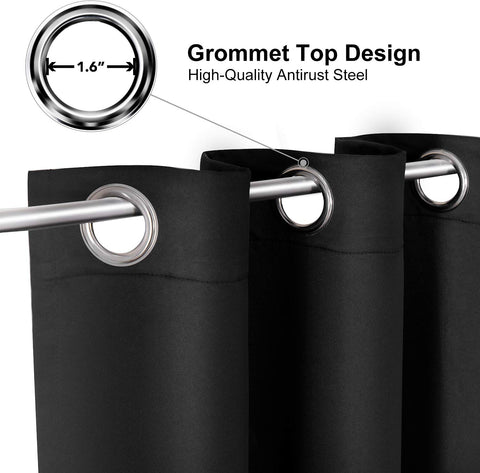 ChrisDowa grommet-top curtains glide smoothly on a rod