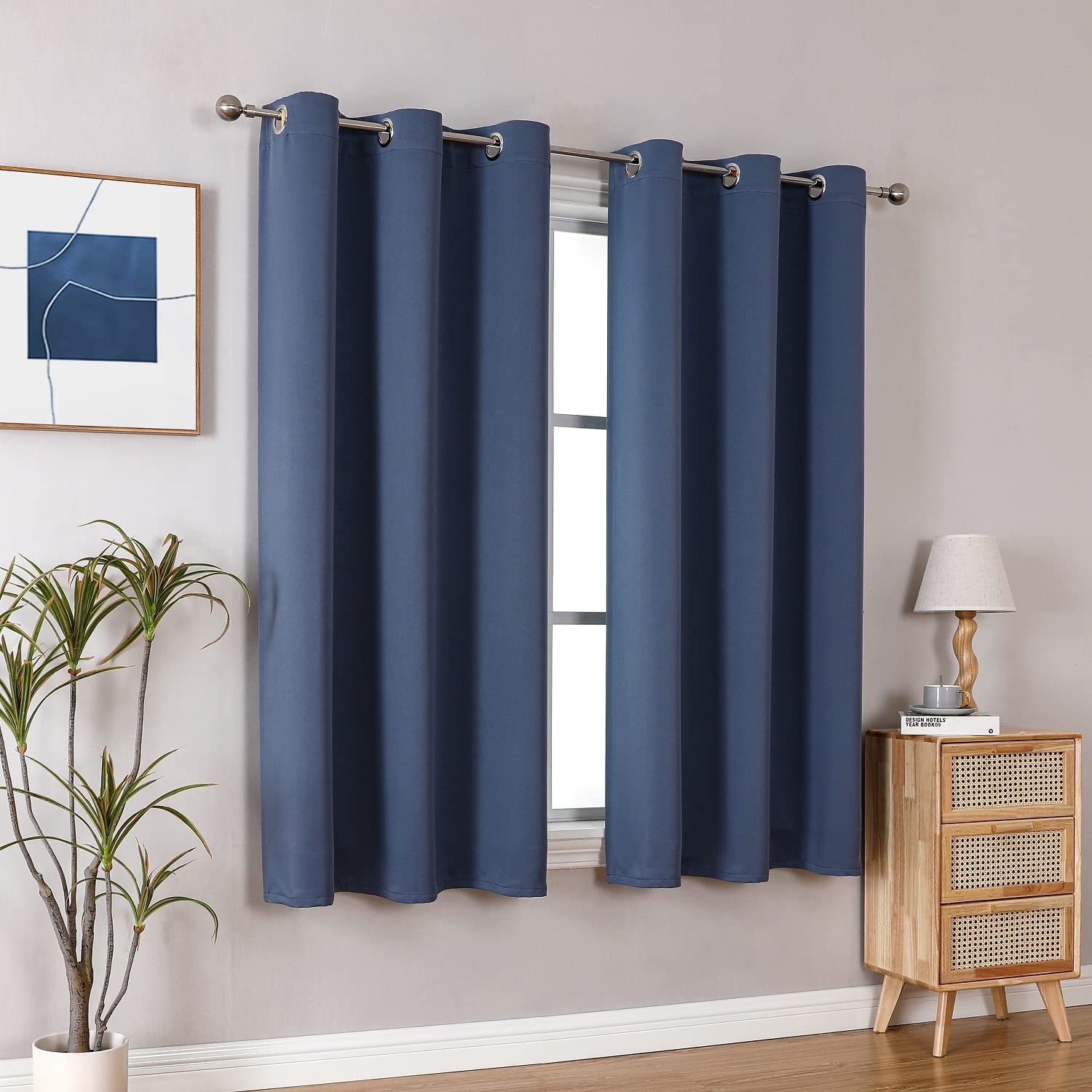 ChrisDowa easy care curtains machine washable for simple maintenance
