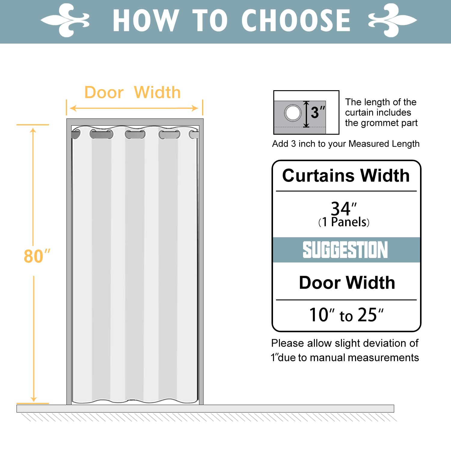 ChrisDowa easy-sliding door curtain gliding along the rod.