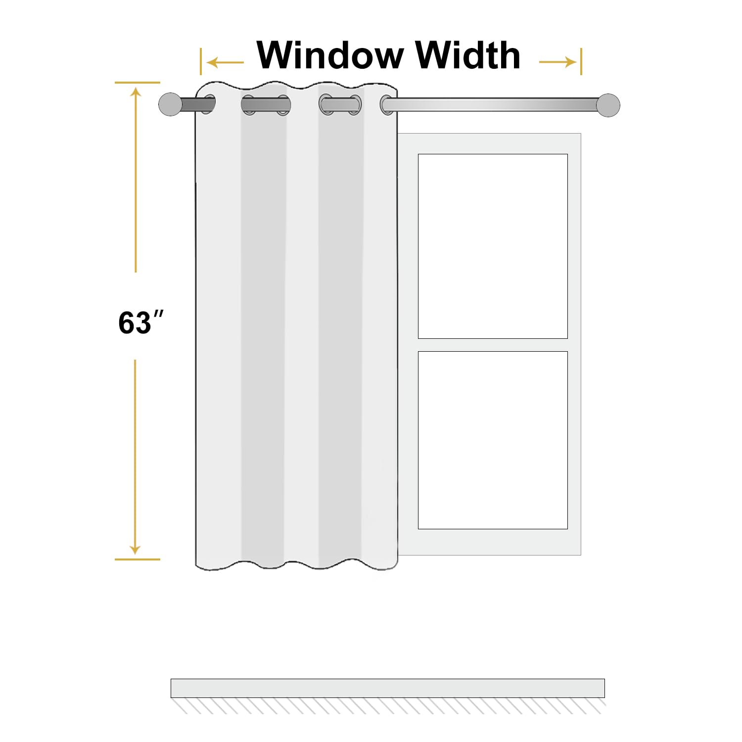 ChrisDowa farmhouse-style curtain panel enhances cozy spaces