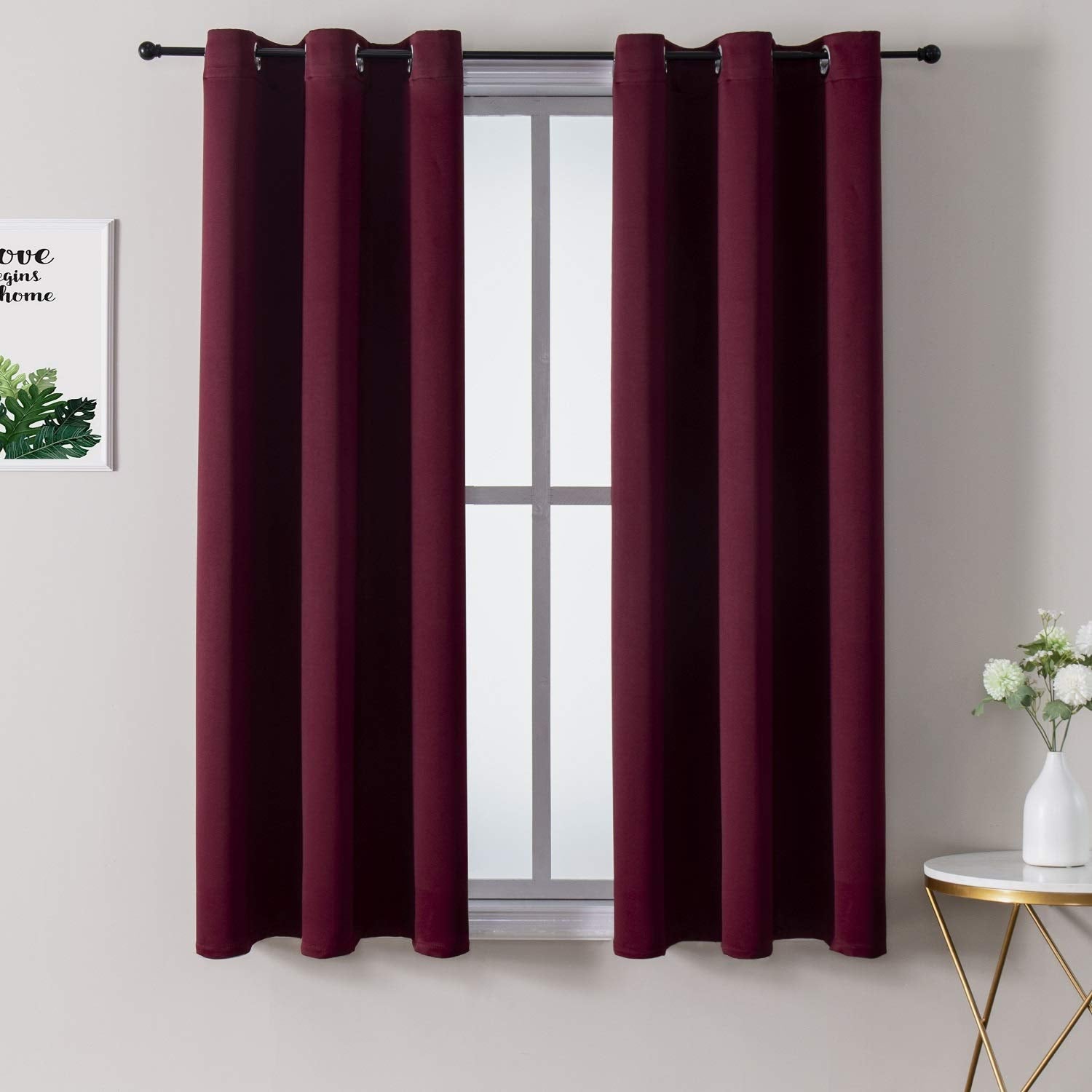 ChrisDowa grommet blackout curtains ready for installation and improved room darkening